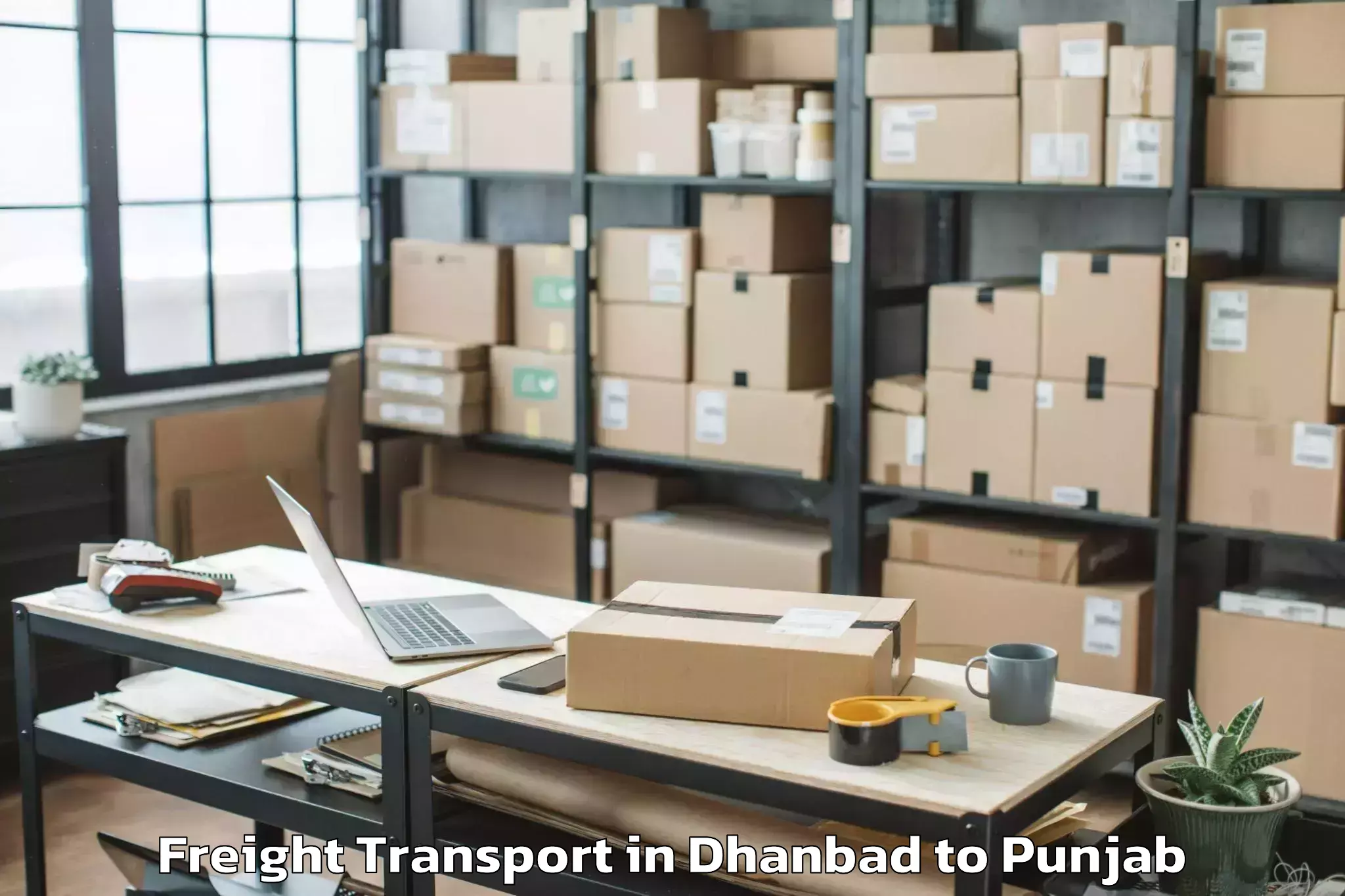 Efficient Dhanbad to Zira Freight Transport